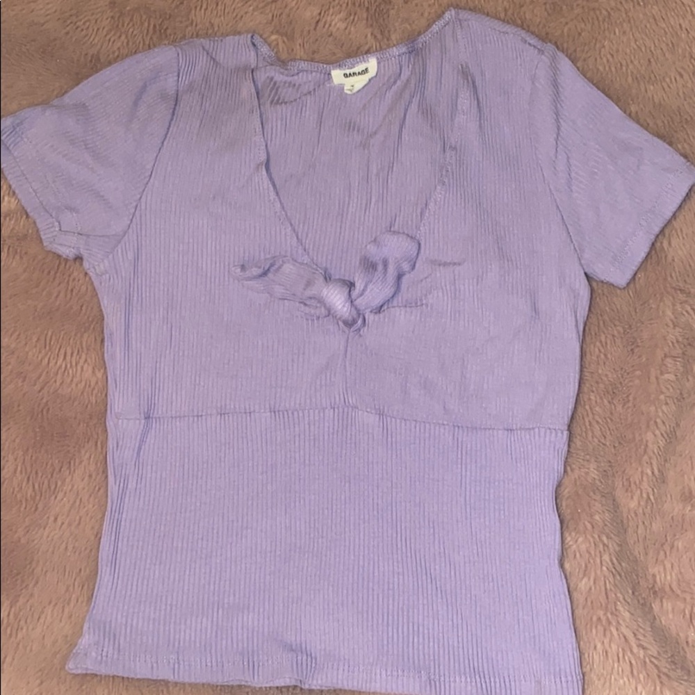 Lavender Garage Crop Top